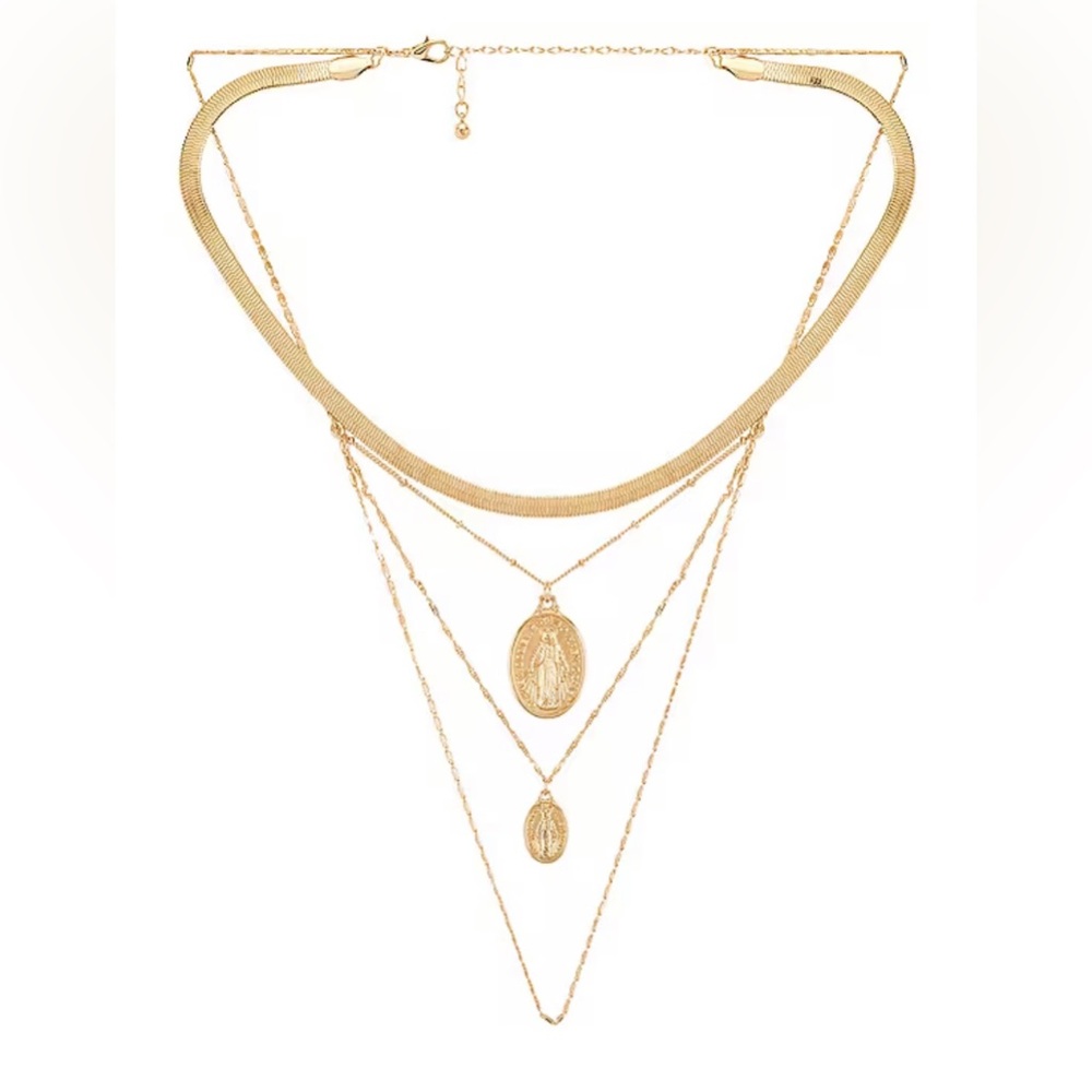 Rise Lariat in Gold necklace by 8 Other Reasons